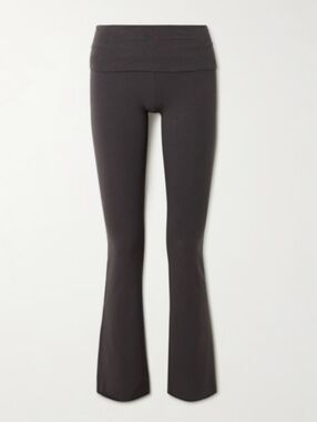 Skims Cotton Jersey Fold Over Pant In Iron Size XS NWT
